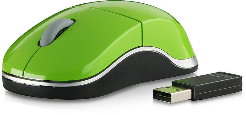 SPEEDLINK Snappy Smart Wireless USB Mouse RF Wireless Optisch 1000DPI Grün Maus