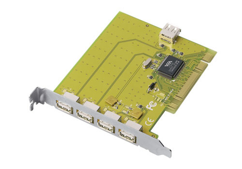 Trust 5-port USB 2.0 PCI Card USB 2.0 интерфейсная карта/адаптер