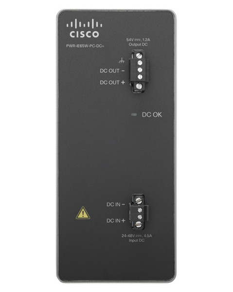 Cisco PWR-IE65W-PC-DC= Для помещений 65Вт Черный адаптер питания / инвертор