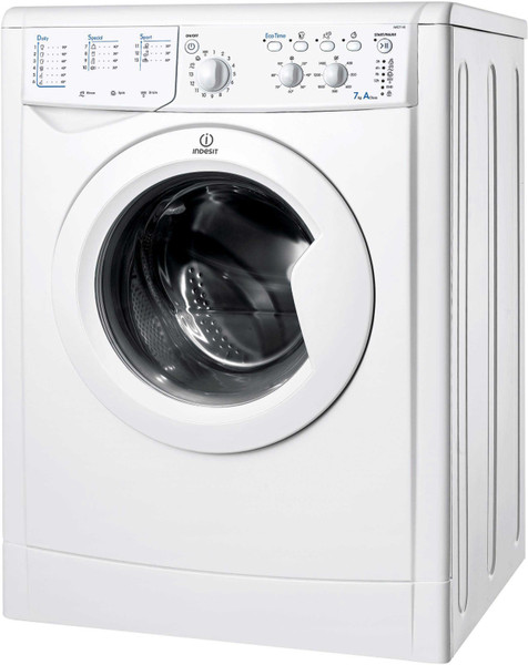 Indesit IWC7145 Отдельностоящий Фронтальная загрузка 7кг 1400об/мин A Белый стиральная машина