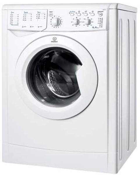 Indesit IWB6123 Отдельностоящий Фронтальная загрузка 6кг 1200об/мин A Белый стиральная машина