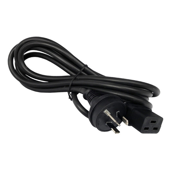 Lantronix SLPP12A08-01 2.4м IEC 320 Разъем C19 Черный кабель питания