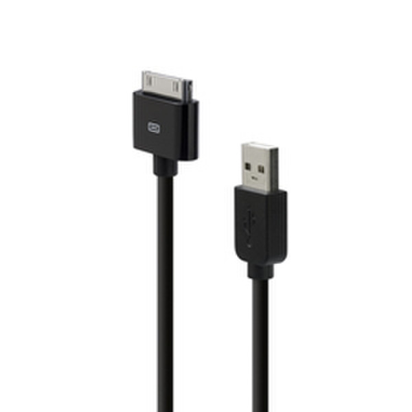 Belkin Basic iPhone/iPod Sync Charge Cable Черный дата-кабель мобильных телефонов
