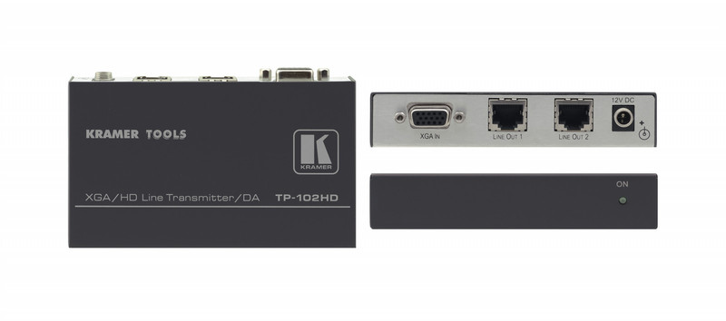 Kramer Electronics TP-102HD AV transmitter Schwarz, Weiß Audio-/Video-Leistungsverstärker