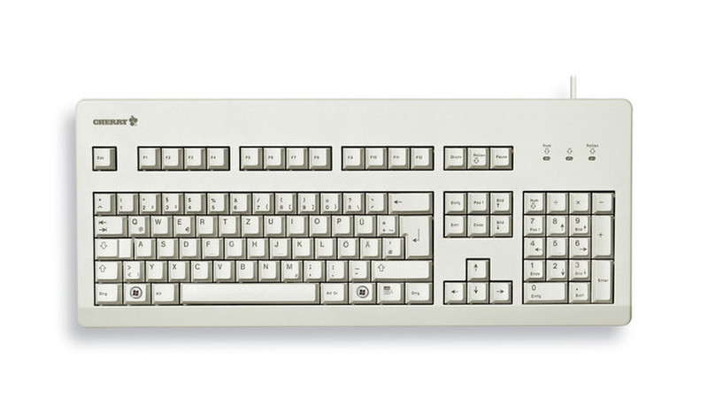 Cherry G80-3000 USB + PS/2 QWERTY UK Englisch Grau Tastatur