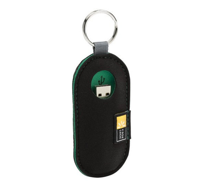 Case Logic USB-201-BLACK Neoprene Black,Green USB flash drive case
