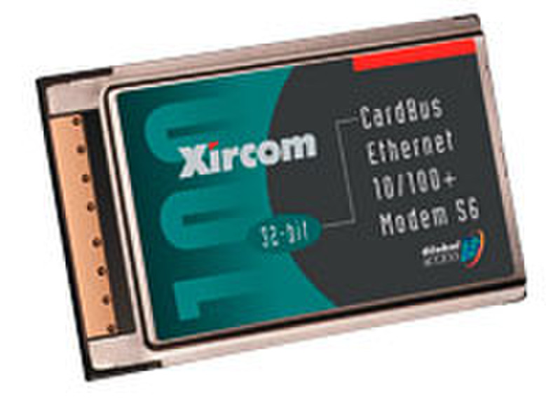 Xircom Cardbus Ethernet 10-100Mbps(UTP) 56Kbit/s modem