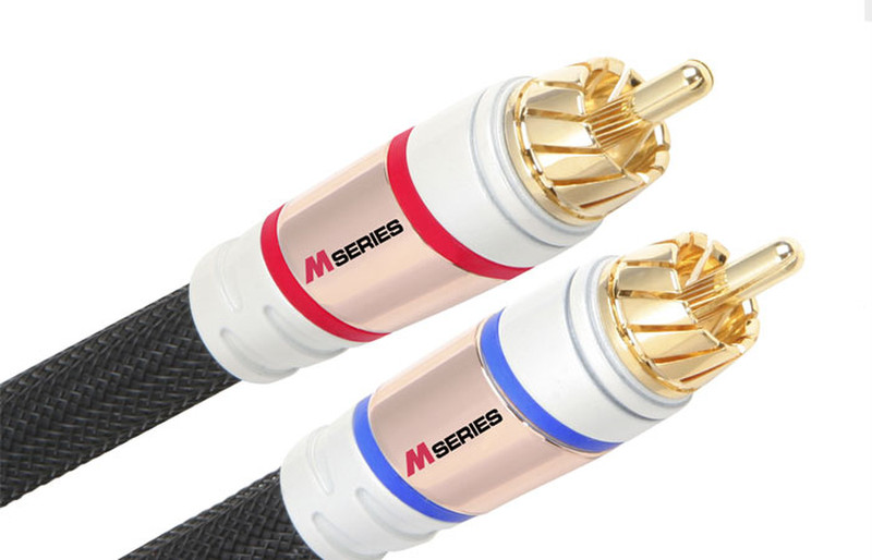 Monster Cable M1000 High Performance Stereo Audio Cable 1.22m Schwarz Audio-Kabel