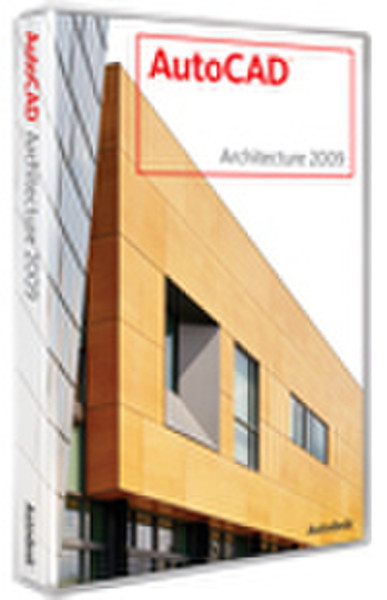 Autodesk AutoCAD Architecture 2009, Upgrade pakcage from AutoCAD 2008/09 , 1 user, Windows, DVD, Spanish