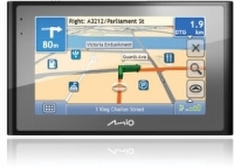 Mio Moov 580 Europe Plus Fixed 4.7Zoll Touchscreen 195g Schwarz Navigationssystem