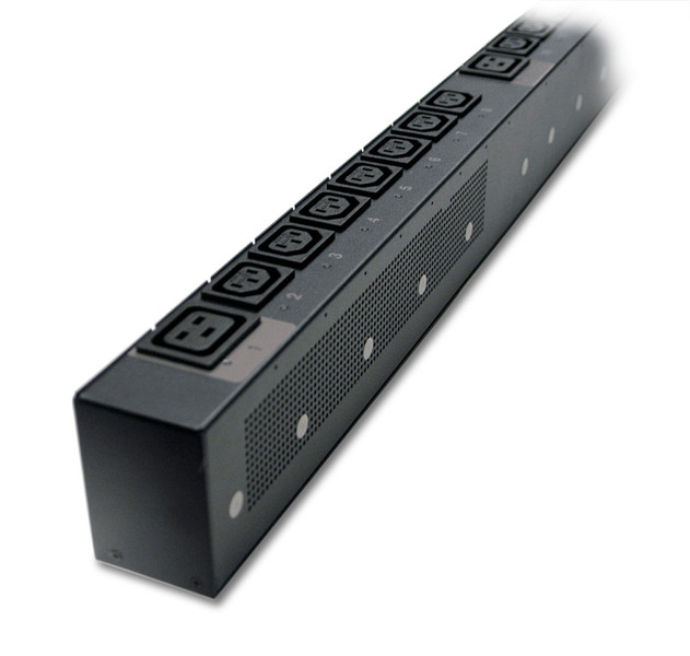 Vertiv PM3000 1U Horizontal 3-ph 16A 380/400/415V 1U Black power distribution unit (PDU)