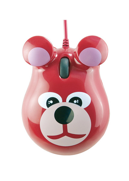 Pat Says Now Bear USB+PS/2 Optical 800DPI Red mice