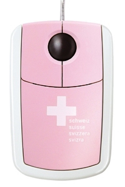 Pat Says Now Pink Suisse USB+PS/2 Optisch 800DPI Maus
