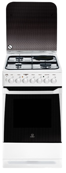 Indesit KN3M51S(W)/FR Freestanding Gas hob White cooker