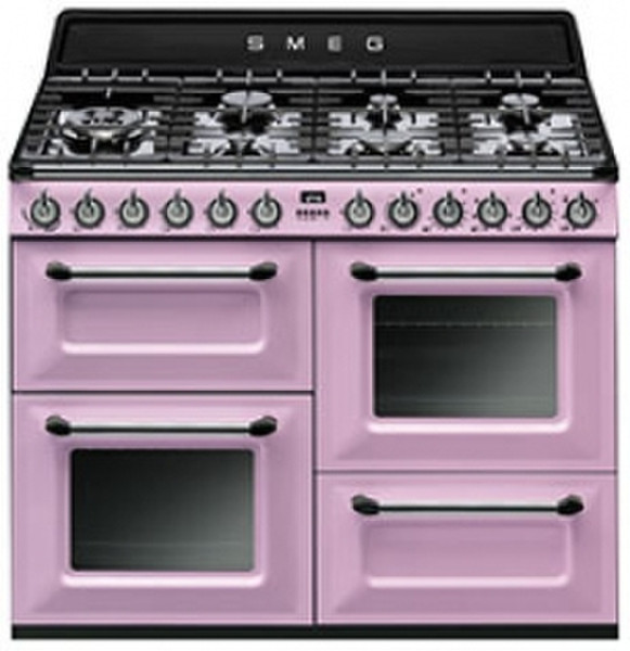 Smeg TR4110RO Freestanding Gas hob A Pink cooker