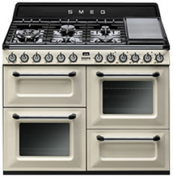 Smeg TR4110PF Отдельностоящий Gas hob Кремовый кухонная плита