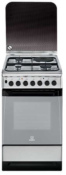 Indesit KN3M51S(X)/FR Freestanding Gas hob Silver