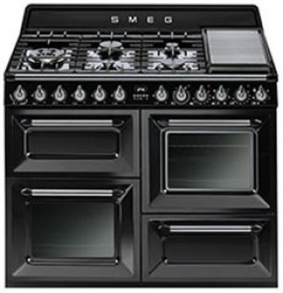 Smeg TR4110BLF Freestanding Gas hob A Black cooker