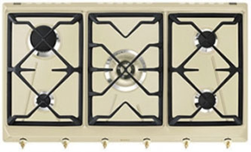 Smeg SR896PGH9 built-in Gas Cream hob