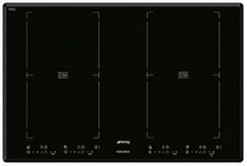 Smeg SIM82B Eingebaut Electric hob Schwarz Kochfeld