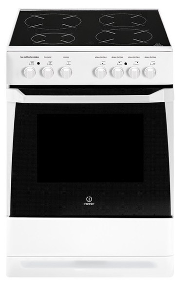 Indesit KN6C61A(W)/FR Freistehend Induction hob Weiß