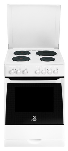 Indesit KN6E61A(W)/FR Отдельностоящий Sealed plate hob Белый