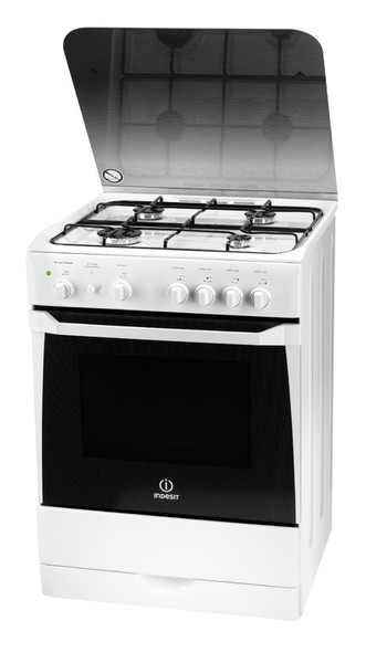 Indesit KN6G21S(W)/FR Tabletop Gas hob White cooker