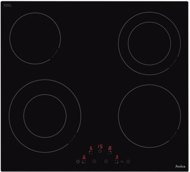 Amica PBP252CFT Встроенный Ceramic hob Черный плита