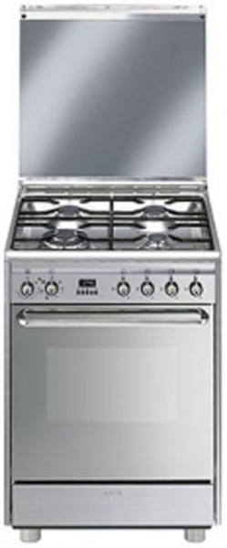 Smeg SCB60MX9 Freistehend Gas hob Edelstahl Küchenherd