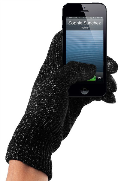 Mujjo Touchscreen Gloves Black Fabric,Nylon