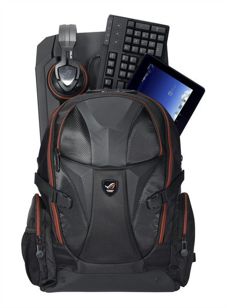 ASUS ROG Nomad Нейлон, Прорезиненный Черный, Оранжевый рюкзак