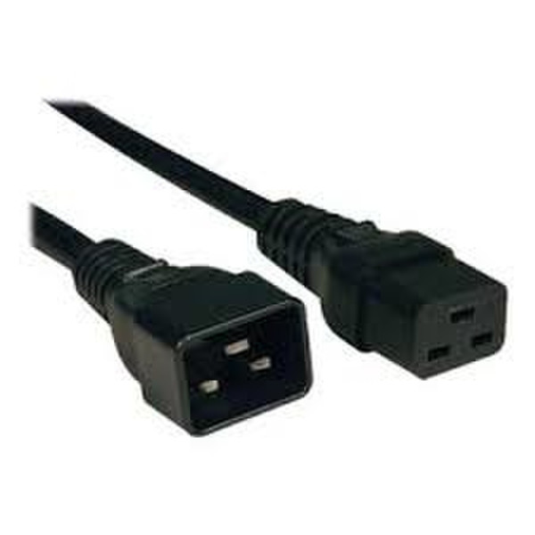 Micropac 10W1-14-19208 2.4m C13 coupler C14 coupler Black power cable
