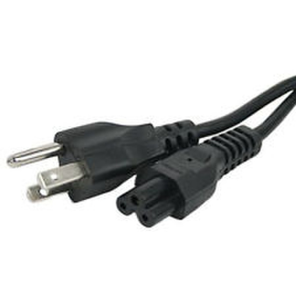 Micropac 10W1-15210 3m NEMA 5-15P C5 coupler Black power cable