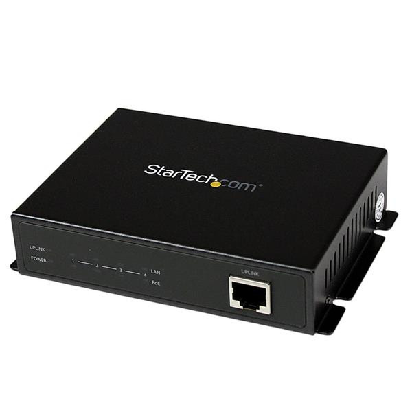 StarTech.com IES51000POE Неуправляемый Gigabit Ethernet (10/100/1000) Power over Ethernet (PoE) Черный сетевой коммутатор