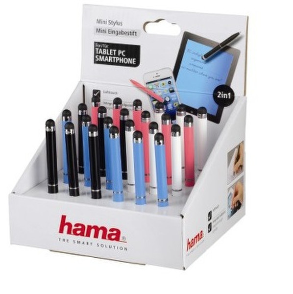Hama Mini Черный, Синий, Розовый, Белый стилус