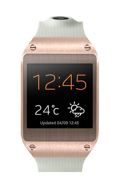 Samsung GALAXY Gear 1.63Zoll SAMOLED 73.8g Beige Smartwatch