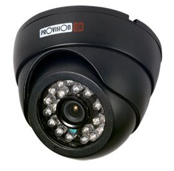 Provision-ISR DI-370CS(PL)-B CCTV security camera Для помещений Dome Черный камера видеонаблюдения
