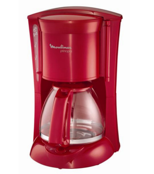 Moulinex Principio freestanding Drip coffee maker 1.25L 15cups Red