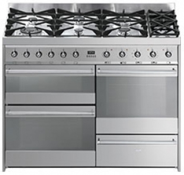 Smeg C113GMX9 Freistehend Gas hob Edelstahl Küchenherd