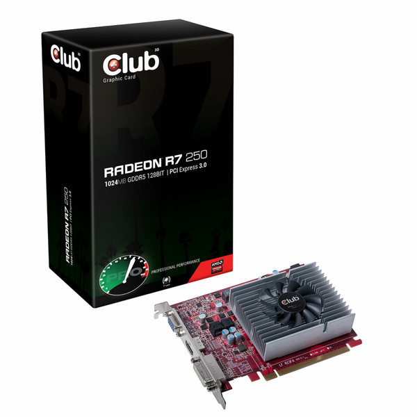 CLUB3D Radeon R7 250 Radeon R7 250 1GB GDDR5