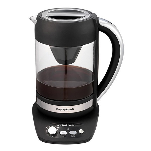 Morphy Richards Cascata freestanding Manual Drip coffee maker 1.5L 8cups Black,Transparent
