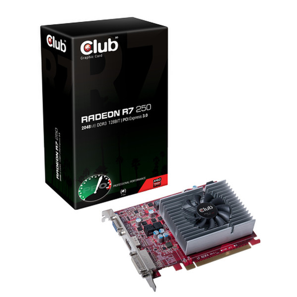 CLUB3D Radeon R7 250 Radeon R7 250 2GB GDDR3