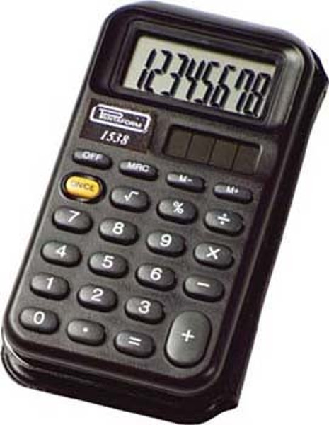 Printaform 1538 Карман Basic calculator Черный калькулятор