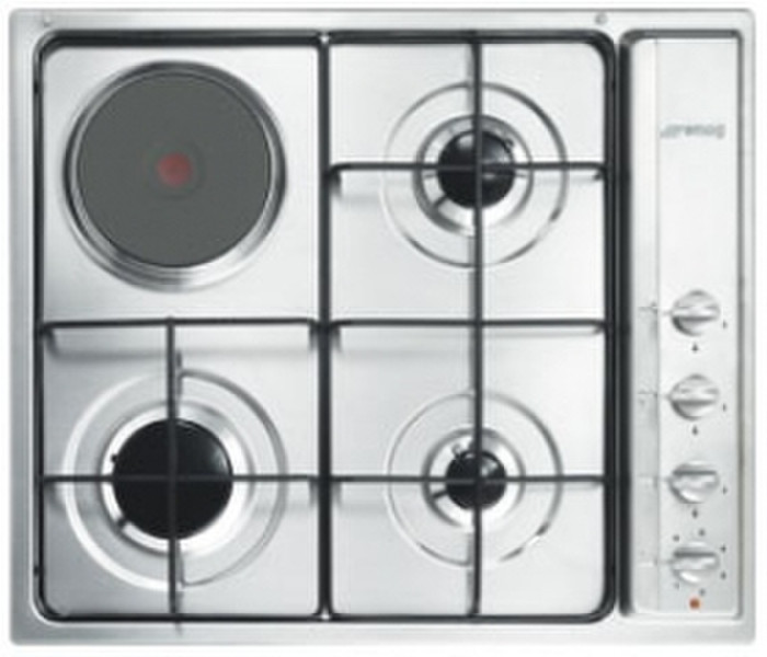 Smeg S63S Встроенный Комби Нержавеющая сталь плита