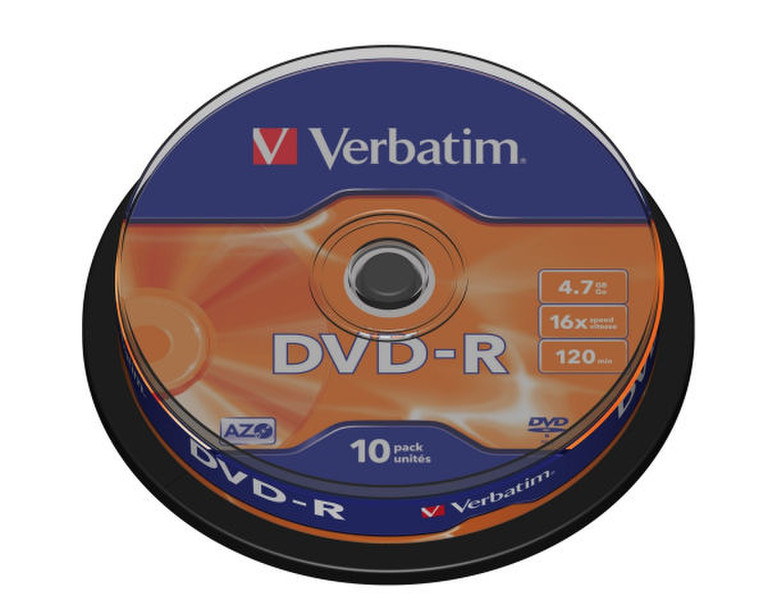Platinet VD1610- 4.7GB DVD-R 10Stück(e) DVD-Rohling