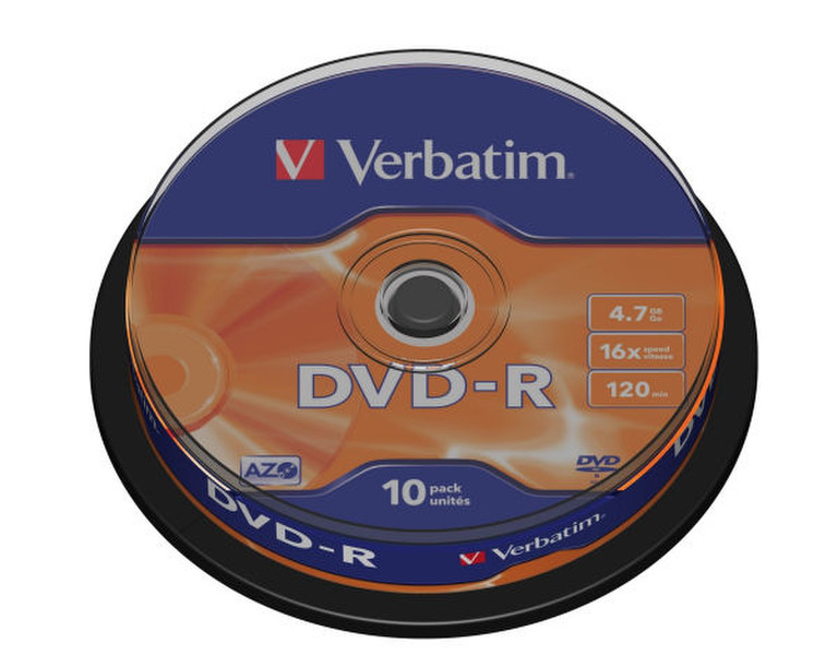 Platinet VD1610- 4.7GB DVD-R 10pc(s) blank DVD