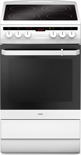 Amica SHC 5874 W Отдельностоящий Induction hob A Черный, Белый