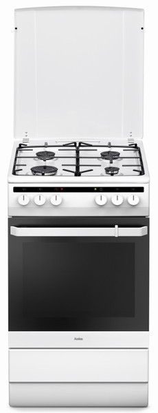 Amica SHM 5875 W Freestanding Gas Black,White