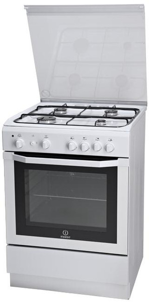 Indesit I6GG1F.1(W)/I Freestanding Gas hob White cooker