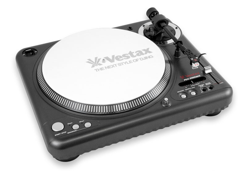 Vestax PDX-3000MKII Direct drive DJ turntable Black,White
